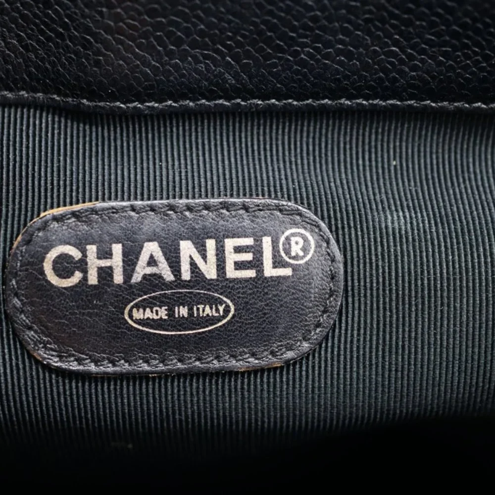 Chanel Triple Stitched‎ CC Caviar Medium Flap Backpack